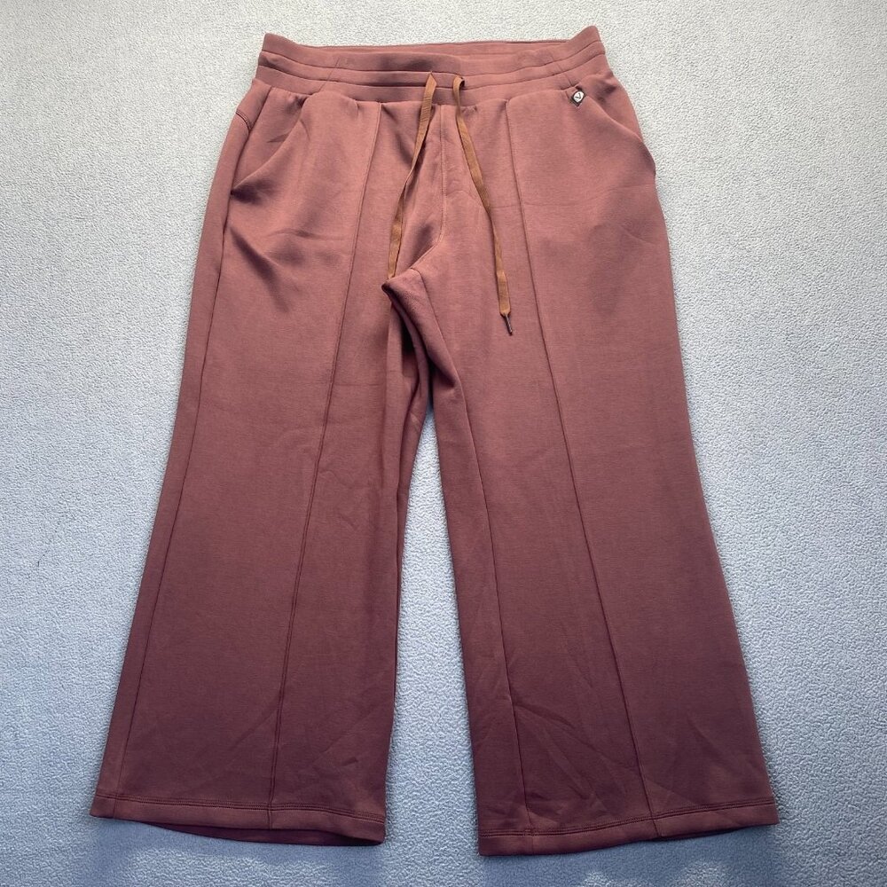 LIVI By Lane Bryant Ribbed Seamed Pockets Sweatpants Pants Size 18/20 Wide Leg